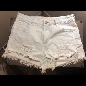 Super light wash PacSun high rise short